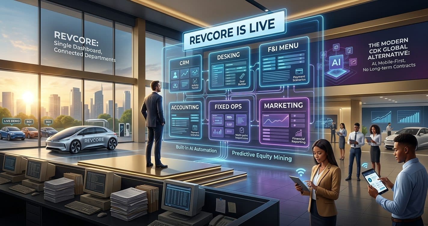 RevCore Is Live: A New All-in-One Dealership Management Software